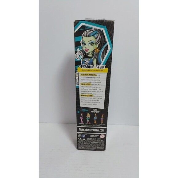 2016 MATTEL MONSTER HIGH FRANKIE STEIN DAUGHTER OF FRANKENSTEIN NIB NEW IN BOX - Picture 4 of 6